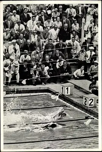 Sammelbild Olympia 1936, Freistilschwimmen