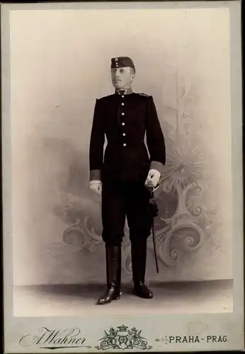 Kabinett Foto Soldat in Uniform, Portrait