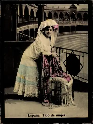 Foto Spanien, Tipo de Mujer, Frau in Volkstracht