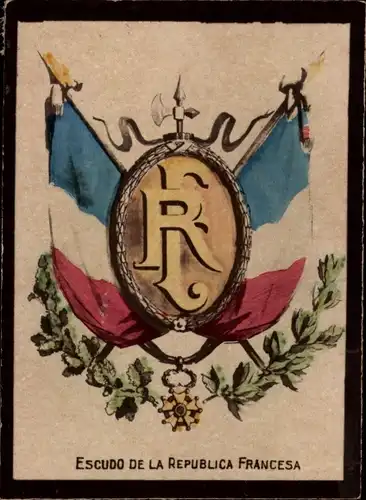 Foto Frankreich, Escudo de la Republica Francesa