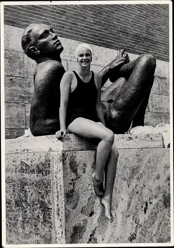 Sammelbild Olympia 1936, Schwimmerin Jeanette Campbell