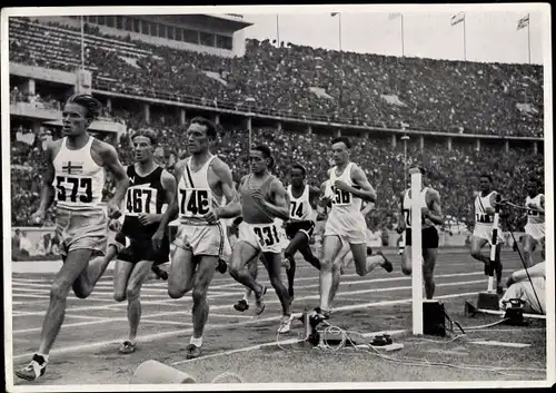 Sammelbild Olympia 1936, 1500m Lauf, Jack Lovelock