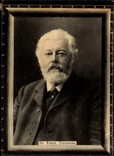 Foto Schweiz, Ludwig Forrer, Presidente, Portrait