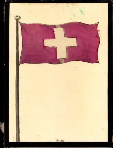 Foto Schweiz, Bandera de la Nacion, Landesflagge
