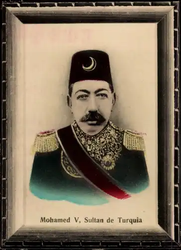 Foto Türkei, Sultan Mohamed V, Portrait