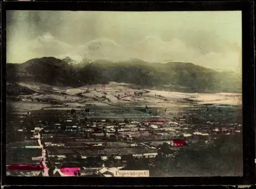 Foto Mexiko, Blick zum Popocatépetl