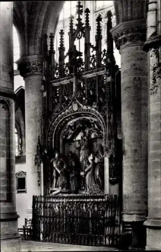 Ak Breda Nordbrabant Niederlande, O. L. V. Kerk, Grafmonument van de Graven Engelbert I en Johan IV