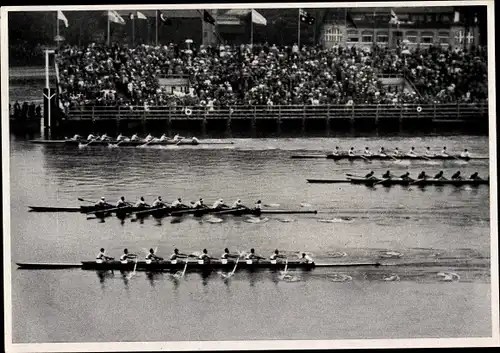 Sammelbild Olympia 1936, Ruderwettkampf