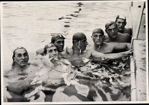 Sammelbild Olympia 1936, Ungarische Wasserballmannschaft