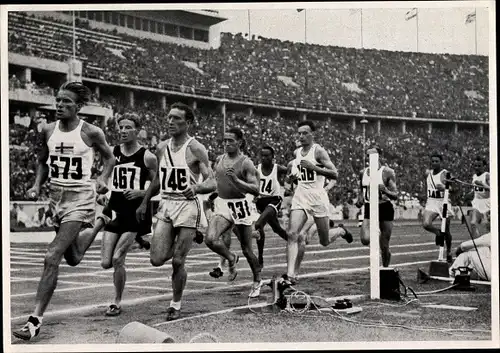 Sammelbild Olympia 1936, 1500m Lauf, Jack Lovelock