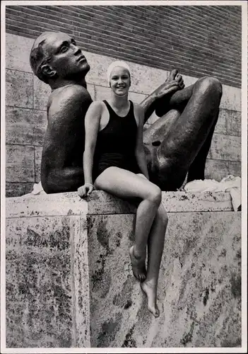 Sammelbild Olympia 1936, Schwimmerin Jeanette Campbell