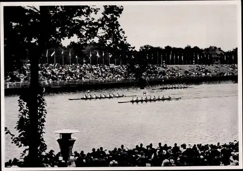 Sammelbild Olympia 1936, Ruderwettkampf in Grünau