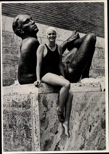 Sammelbild Olympia 1936, Schwimmerin Jeanette Campbell