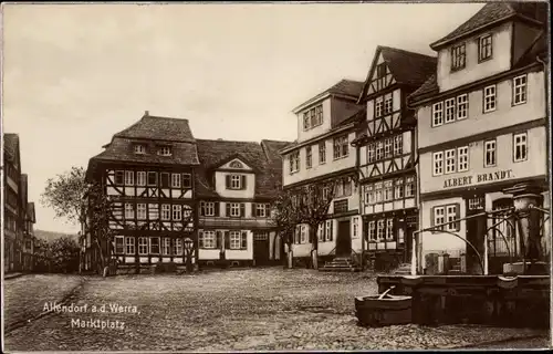 Ak Bad Sooden Allendorf, Marktplatz, Albert Brandt