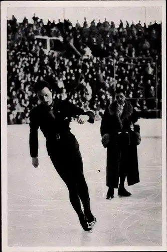 Sammelbild Olympia 1936, Eiskunstläufer Karl Schäfer
