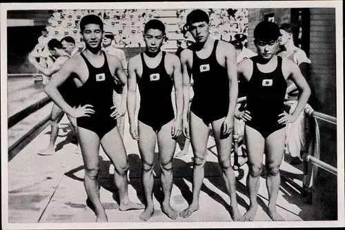 Sammelbild Olympia 1936, Japanische Staffelläufer