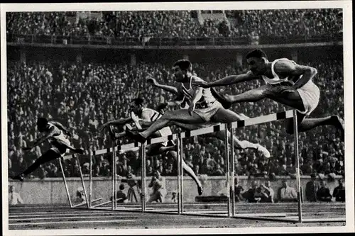 Sammelbild Olympia 1936, Hürdenläufer Forrest Towns