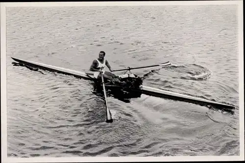 Sammelbild Olympia 1936, Kanut Gustav Schäfer im Einer