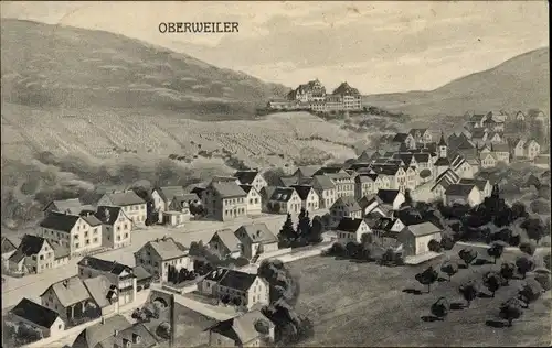 Ak Oberweiler Badenweiler im Schwarzwald, Gesamtansicht