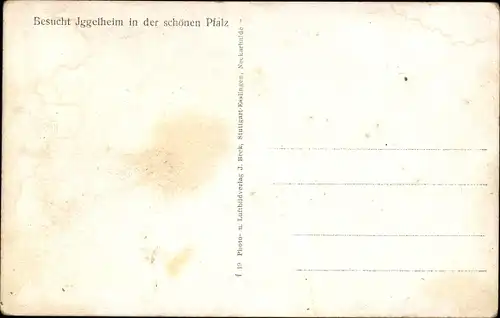Ak Iggelheim in der Pfalz, Straßenpartien