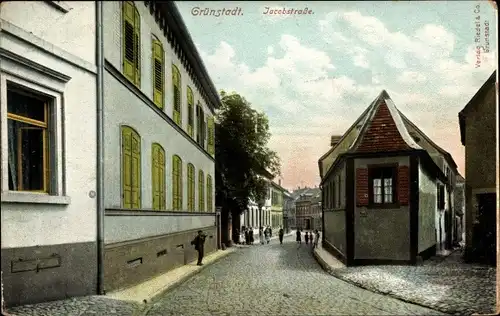 Ak Grünstadt in der Pfalz, Jacobstraße