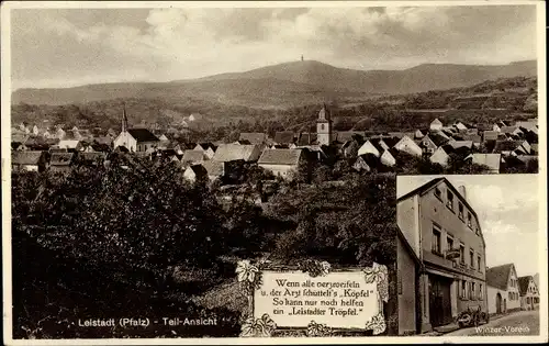 Ak Leistadt an der Weinstraße Pfalz, Panorama, Winzerverein
