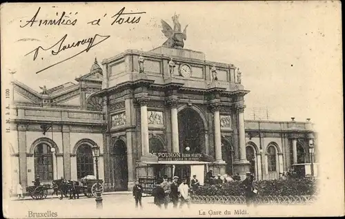 Ak Bruxelles Brüssel, La Gare du Midi