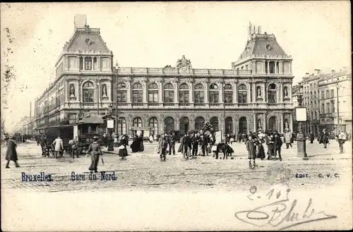 Ak Bruxelles Brüssel, Gare du Nord