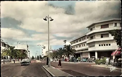 Ak Meknès Marokko, Rue Mezergues, Le Marche