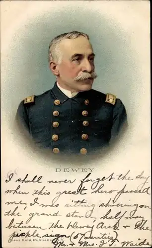 Ak George Dewey, Admiral der US Navy