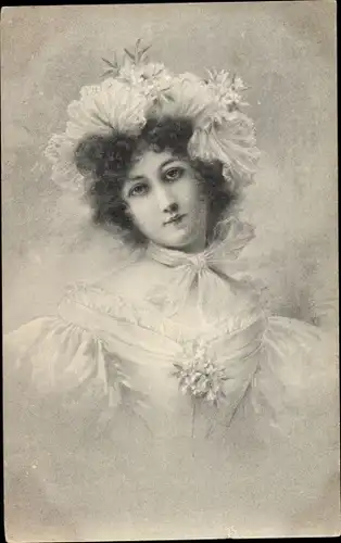 Ak Portrait einer jungen Frau