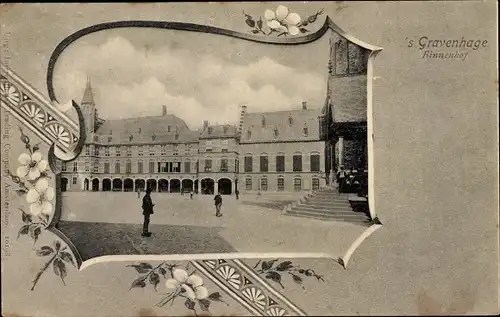 Passepartout Ak 's Gravenhage Den Haag Südholland, Binnenhof