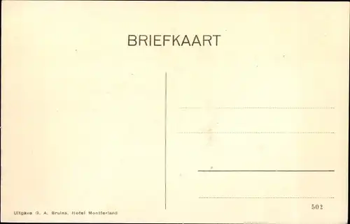 Ak Montferland Gelderland Niederlande, Laan n. 't Hotel