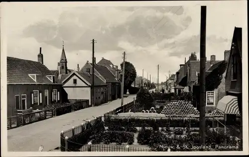 Ak Nieuw en Sint Joosland Walcheren Zeeland Niederlande, Straßenpartie, Panorama