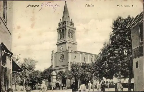 Ak Mascara Algerien, Kirche