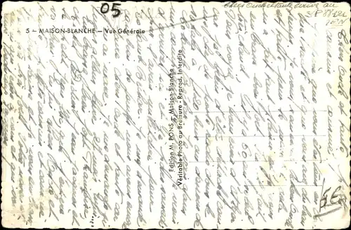 Ak Maison Blanche Algerien, Gesamtansicht