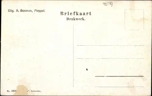 Ak Meppel Drenthe Niederlande, Tipbrughoek, Keizer Prinsengracht