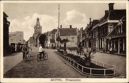 Ak Meppel Drenthe Niederlande, Prinsenplein