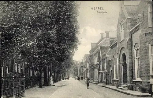 Ak Meppel Drenthe Niederlande, Zuideinde