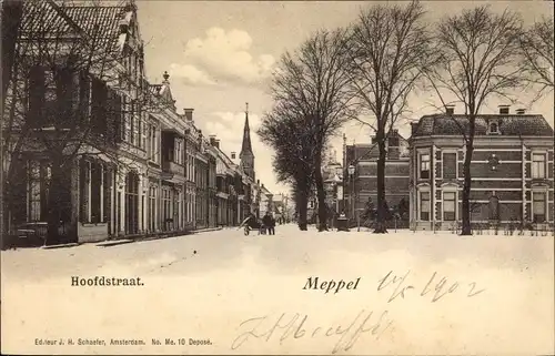 Ak Meppel Drenthe Niederlande, Hoofdstraat
