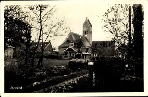 Ak Jorwerd Jorwert Leeuwarden Friesland Niederlande, Kerk, Kirche