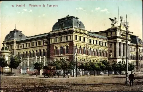 Ak Madrid Spanien, Ministerio de Fomento, Ministerium für öffentl. Arbeit, Transport, Kommunikation