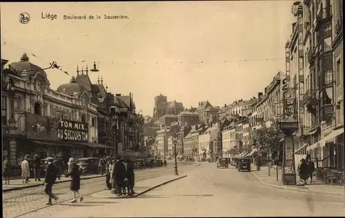 Ak Liège Lüttich Wallonien, Boulevard de la Sauveniere