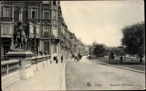 Ak Liège Lüttich Wallonien, Boulevard Frere-Orban