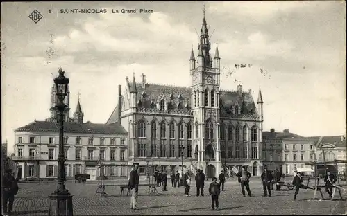 Ak Saint Nicolas Wallonien Lüttich, La Grand Place