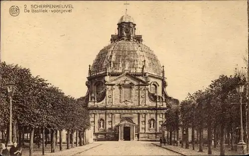 Ak Scherpenheuvel Flämisch Brabant, De Basillek, voorgevel