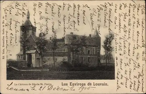 Ak Sint Pieters Rode Holsbeek Rhode St Pierre Flämisch Brabant, Le chateau