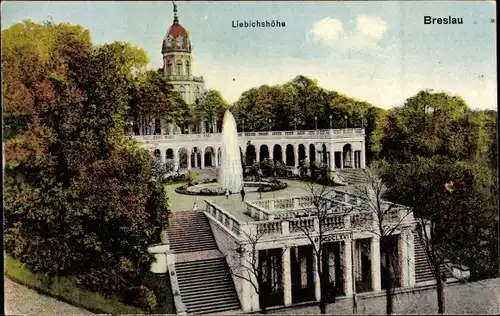Ak Wrocław Breslau Schlesien, Liebichshöhe