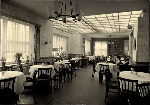 Ak Bad Blankenburg in Thüringen, Weinhaus Eberitzsch, Speisezimmer