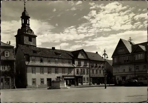 Ak Bad Blankenburg in Thüringen, Markt